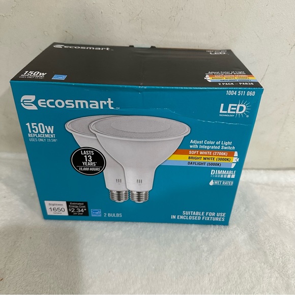 Other | 2 Pack Ecosmart 2w Equivalent Daylight Dimmable Led Lights ...